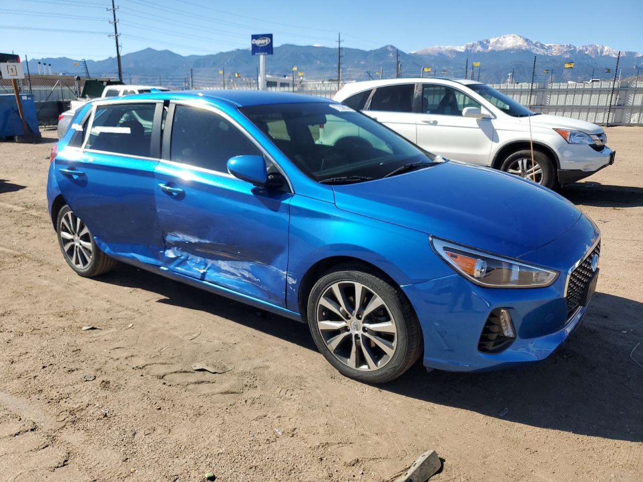 2018 Hyundai Elantra VIN KMHH35LEXJU059187 Copart auction photo, side damage thumbnail 4