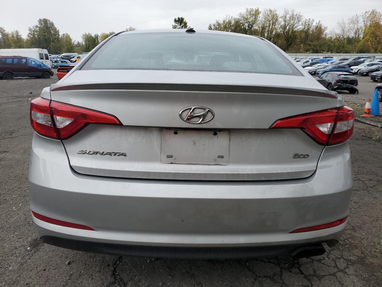 2015 Hyundai Sonata VIN 5NPE24AA1FH131352 Copart auction photo, front end / side damage thumbnail 6