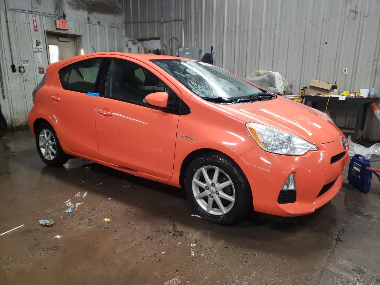 2012 Toyota Prius VIN JTDKDTB38C1013616 Copart auction photo, side damage thumbnail 4