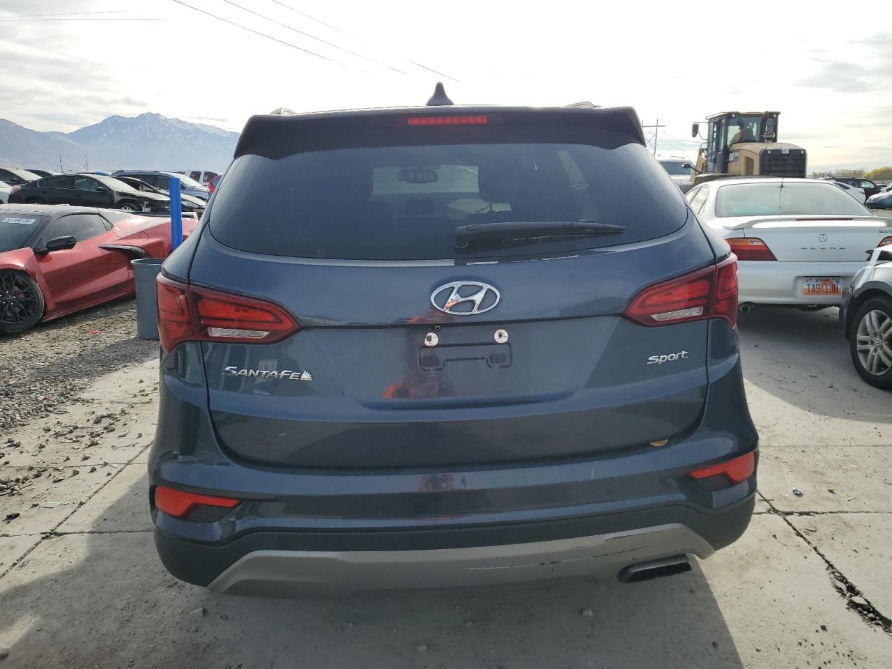 2017 Hyundai Santa Fe VIN 5NMZU3LB2HH038447 Copart auction photo, front end / side damage thumbnail 6