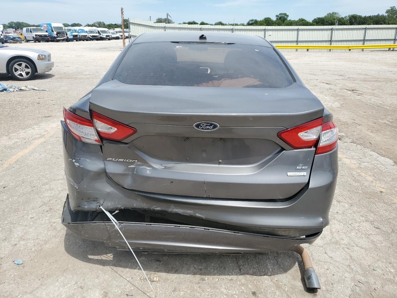 2013 Ford Fusion VIN 3FA6P0H72DR360907 Copart auction photo, rear end damage thumbnail 6