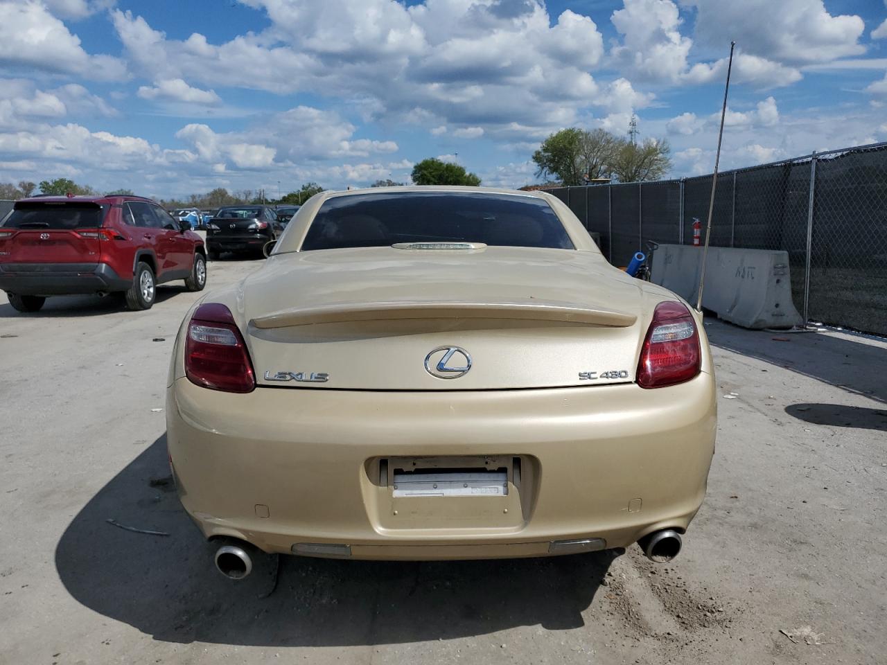 2007 Lexus SC VIN JTHFN45Y579015910 Copart auction photo, front end / side damage thumbnail 6