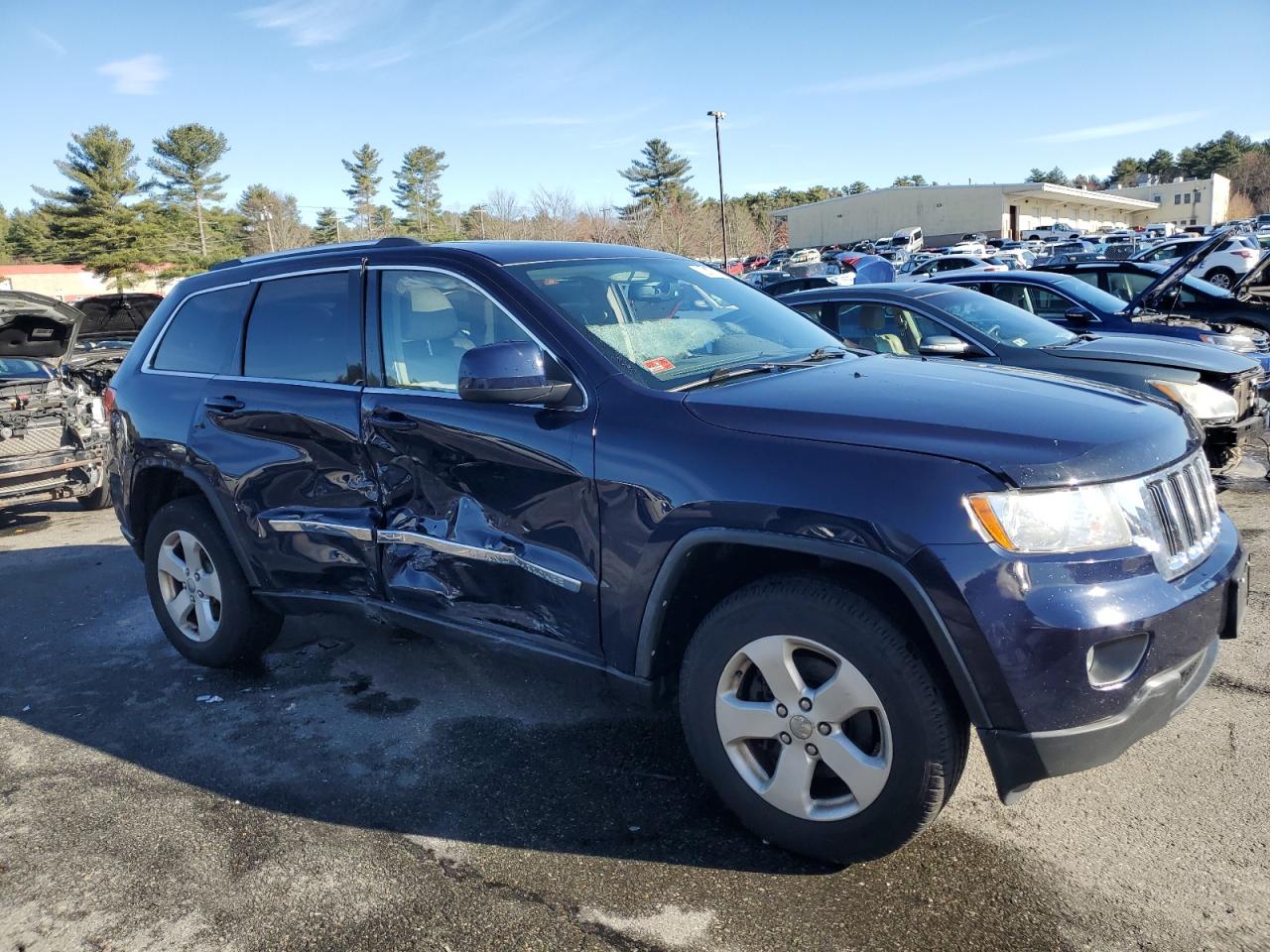 2013 Jeep Grand Cherokee VIN 1C4RJFAGXDC604114 Copart auction photo, side damage thumbnail 4