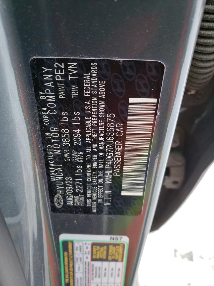 2024 Hyundai Elantra VIN KMHLP4DG7RU636875 Copart auction photo, rear end / minor dent/scratches damage thumbnail 12