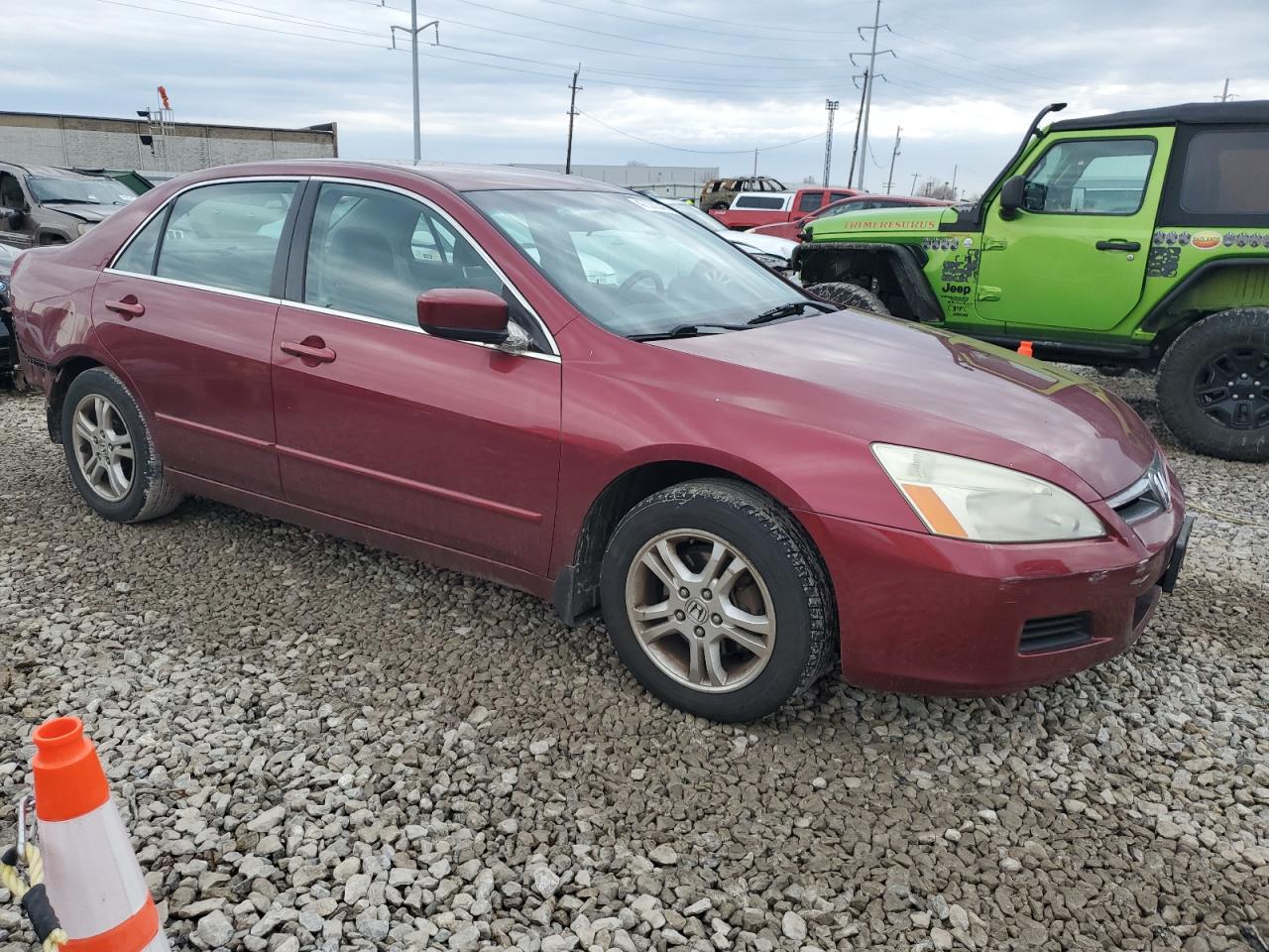 2006 Honda Accord VIN 1HGCM56386A038998 Copart auction photo, rear end / undercarriage damage thumbnail 4