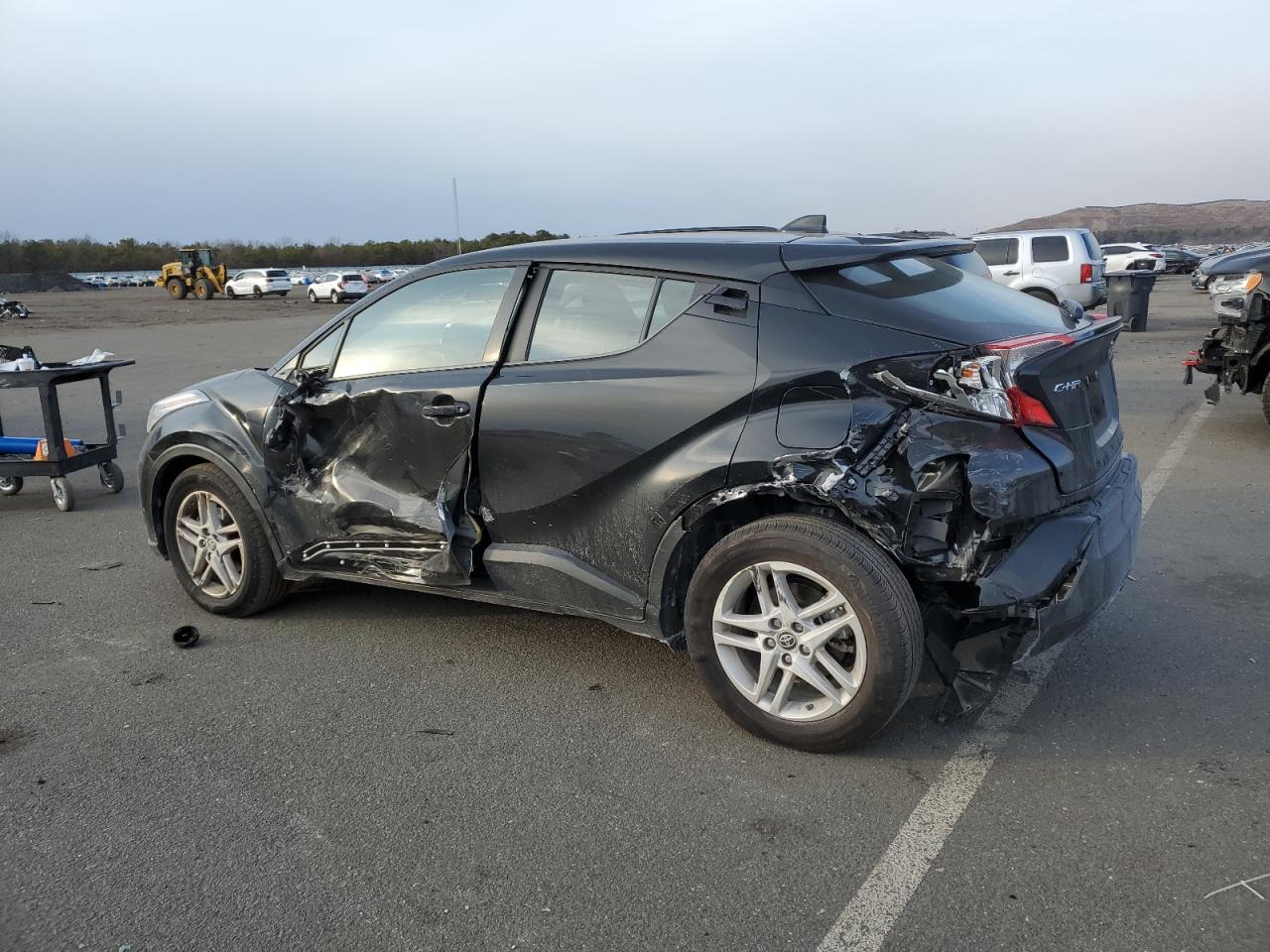2021 Toyota C-HR VIN NMTKHMBX0MR119686 Copart auction photo, rear end / side damage thumbnail 2