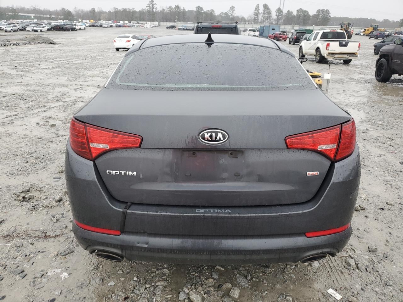 2011 KIA Optima VIN KNAGM4A71B5130040 Copart auction photo, front end / rear end damage thumbnail 6