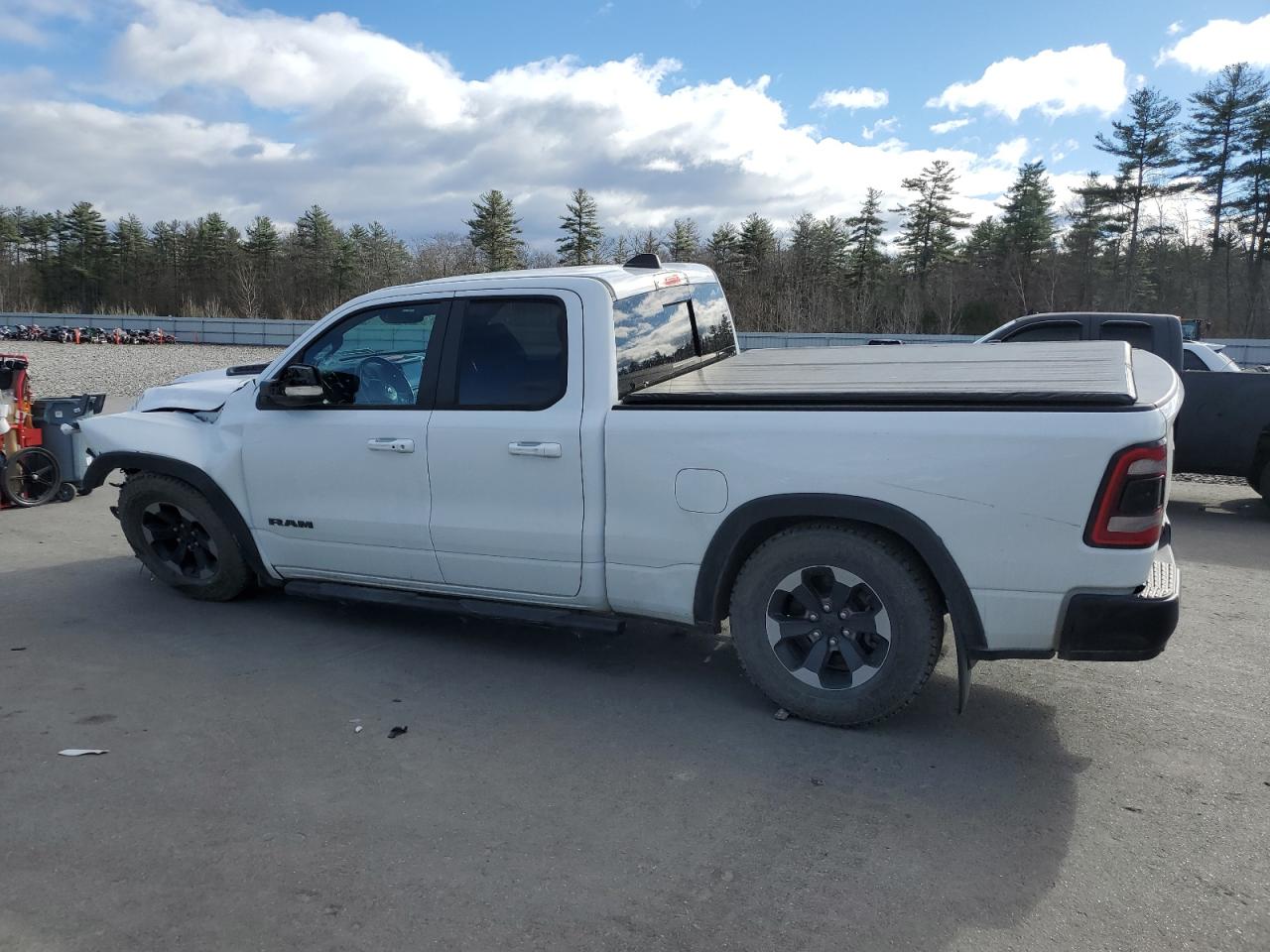 2019 RAM 1500 VIN 1C6SRFET7KN824093 Copart auction photo, front end / undercarriage damage thumbnail 2