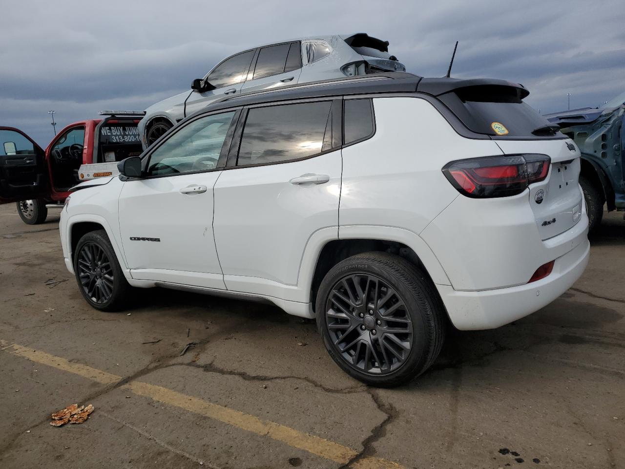 2022 Jeep Compass VIN 3C4NJDCB6NT148140 Copart auction photo, front end damage thumbnail 2