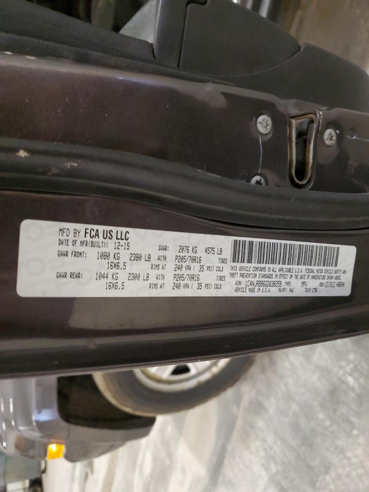 2016 Jeep Liberty (Patriot) VIN 1C4NJRBB6GD638259 Copart auction photo, rear end / side damage thumbnail 13