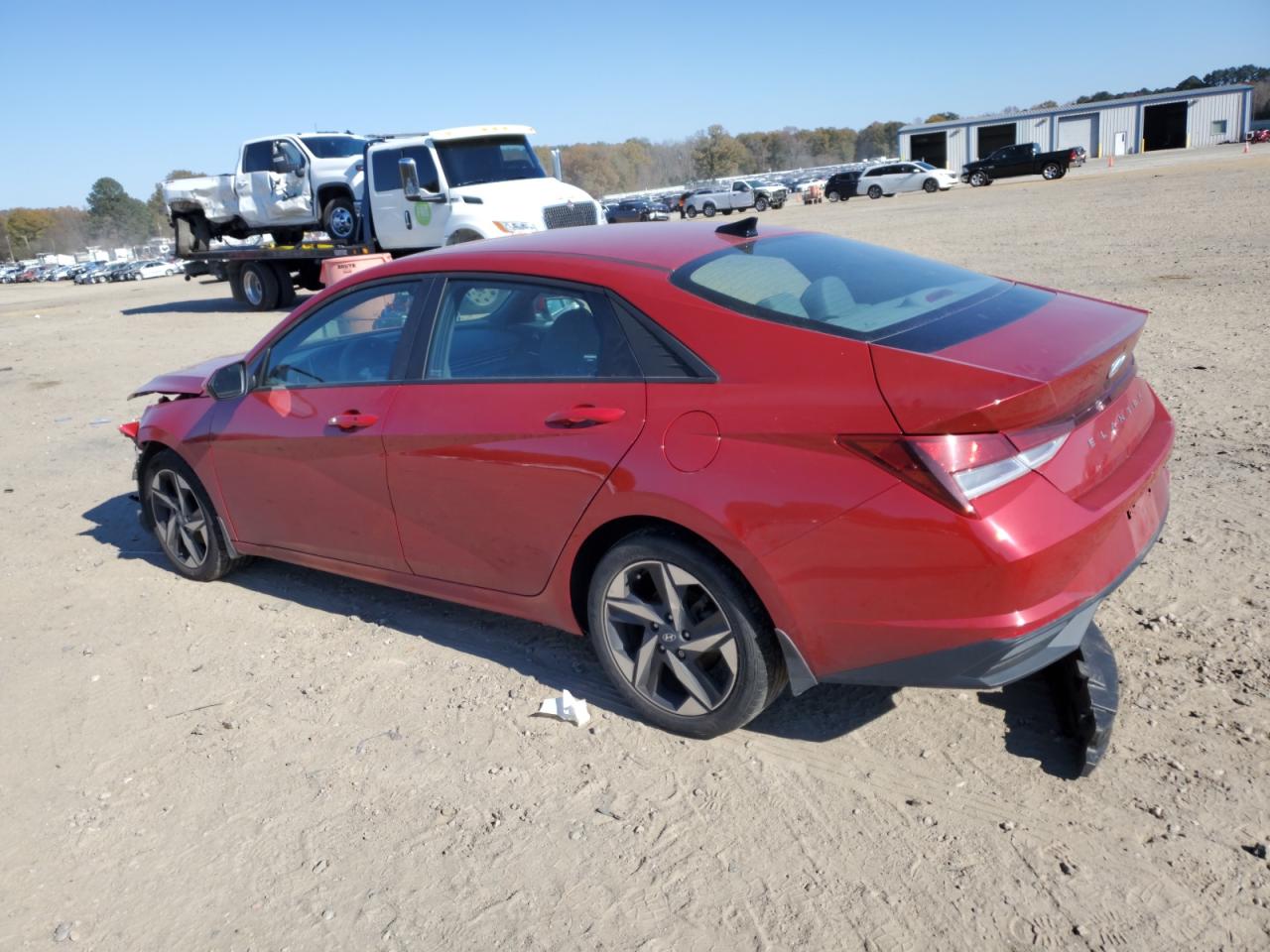 2023 Hyundai Elantra VIN KMHLS4AG1PU465198 Copart auction photo, front end / side damage thumbnail 2