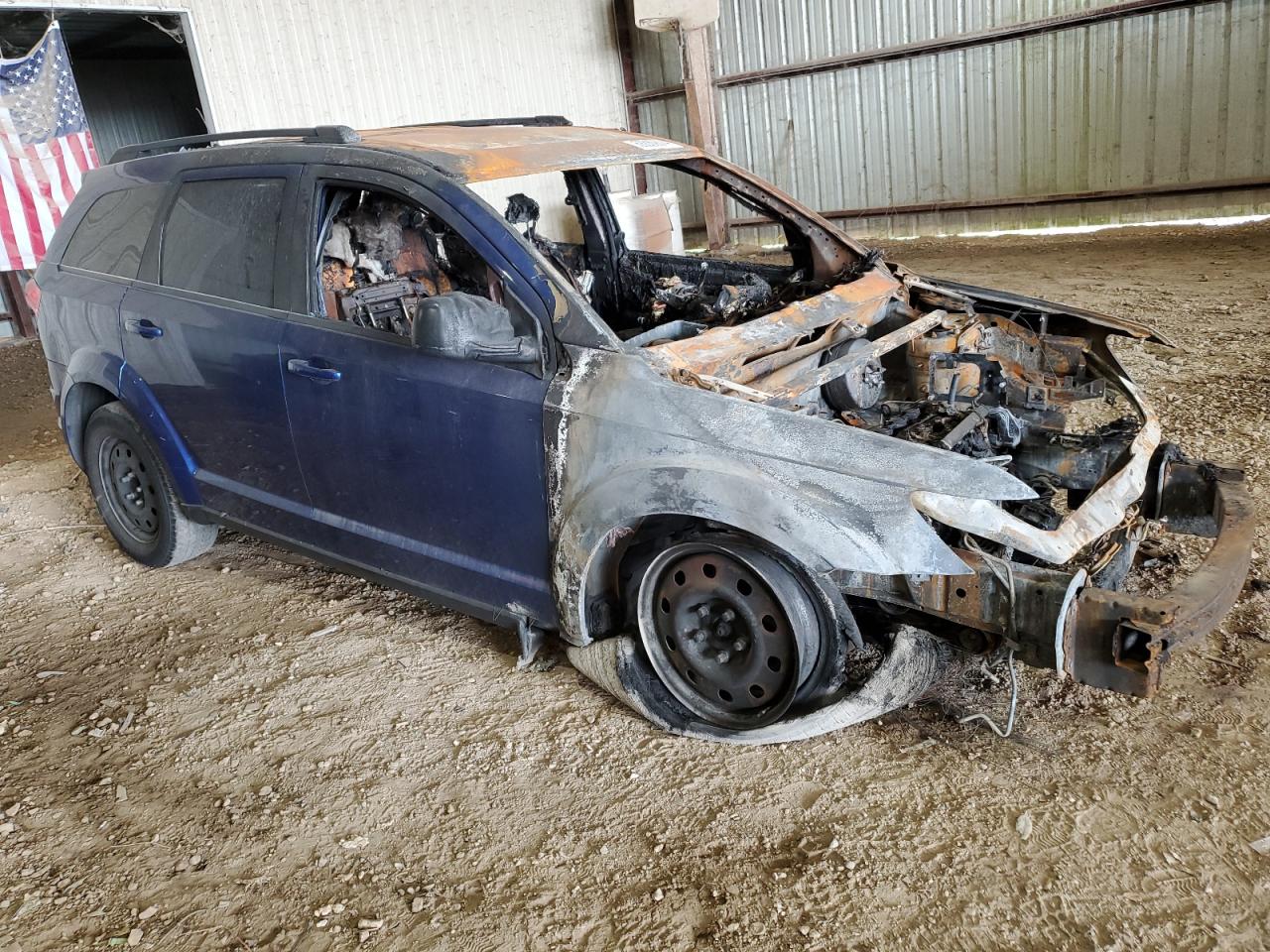 2015 Dodge Journey VIN 3C4PDCAB7FT617069 Copart auction photo, burn / burn - engine damage thumbnail 4