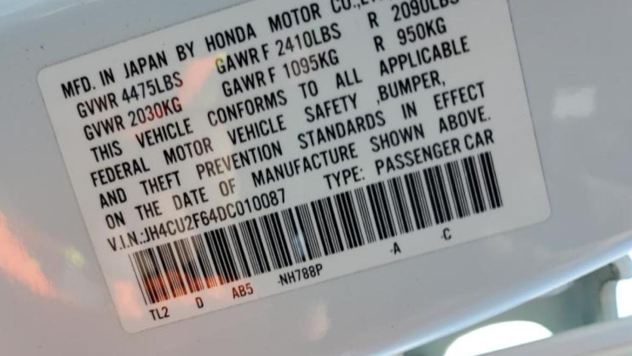 2013 Acura TSX VIN JH4CU2F64DC010087 Copart auction photo, side / front end damage thumbnail 12