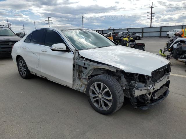 2015 Mercedes-Benz C-klasse VIN 55SWF4KB1FU039722 Copart auction photo, front end / side damage thumbnail 4