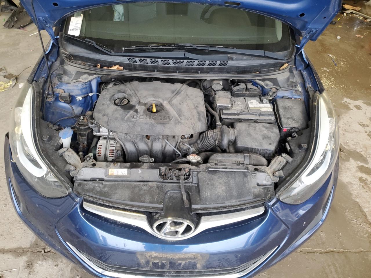 2016 Hyundai Elantra VIN 5NPDH4AE5GH705496 Copart auction photo, side damage thumbnail 11