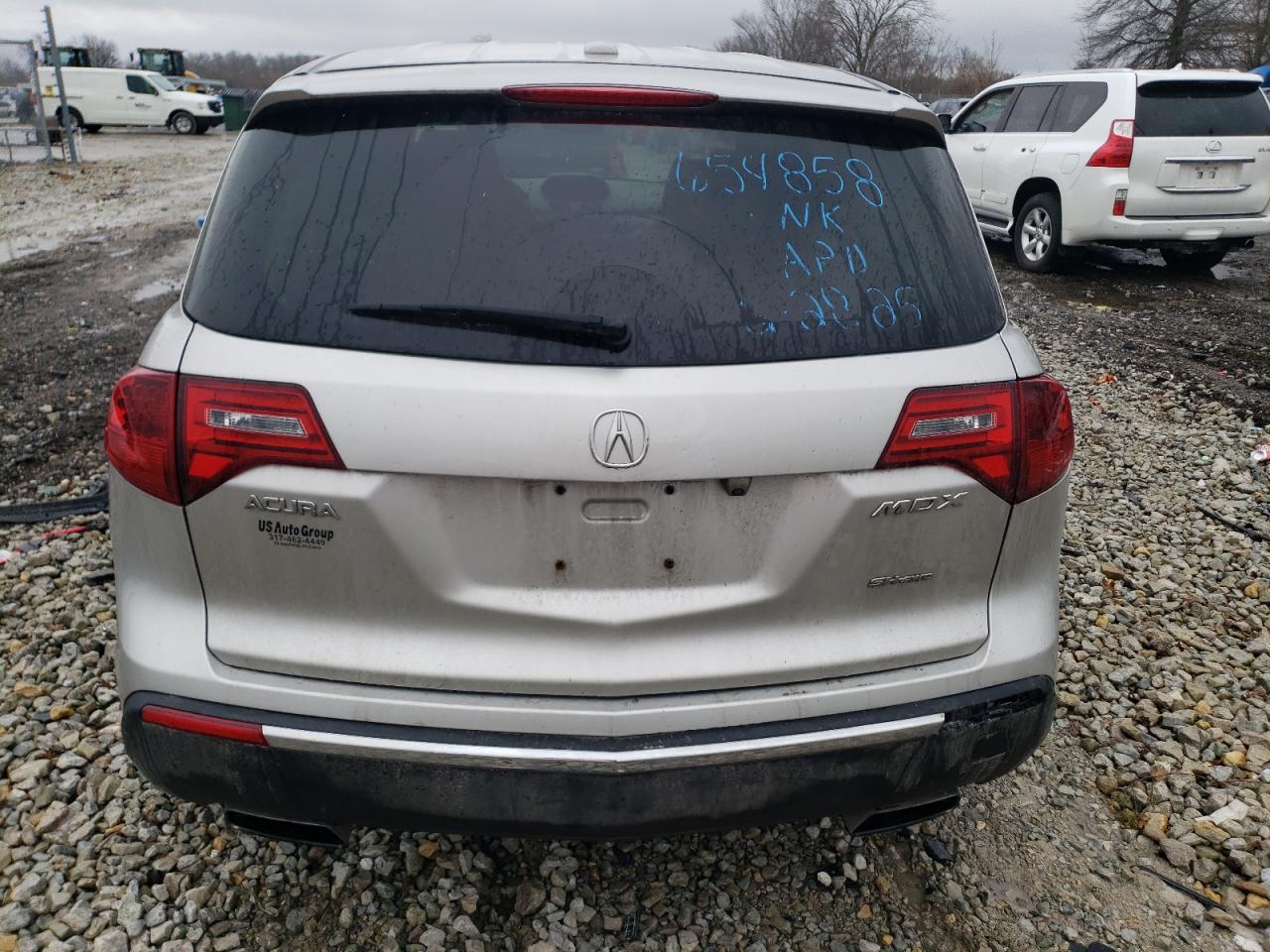 2012 Acura MDX VIN 2HNYD2H36CH512096 Copart auction photo, front end / minor dent/scratches damage thumbnail 6