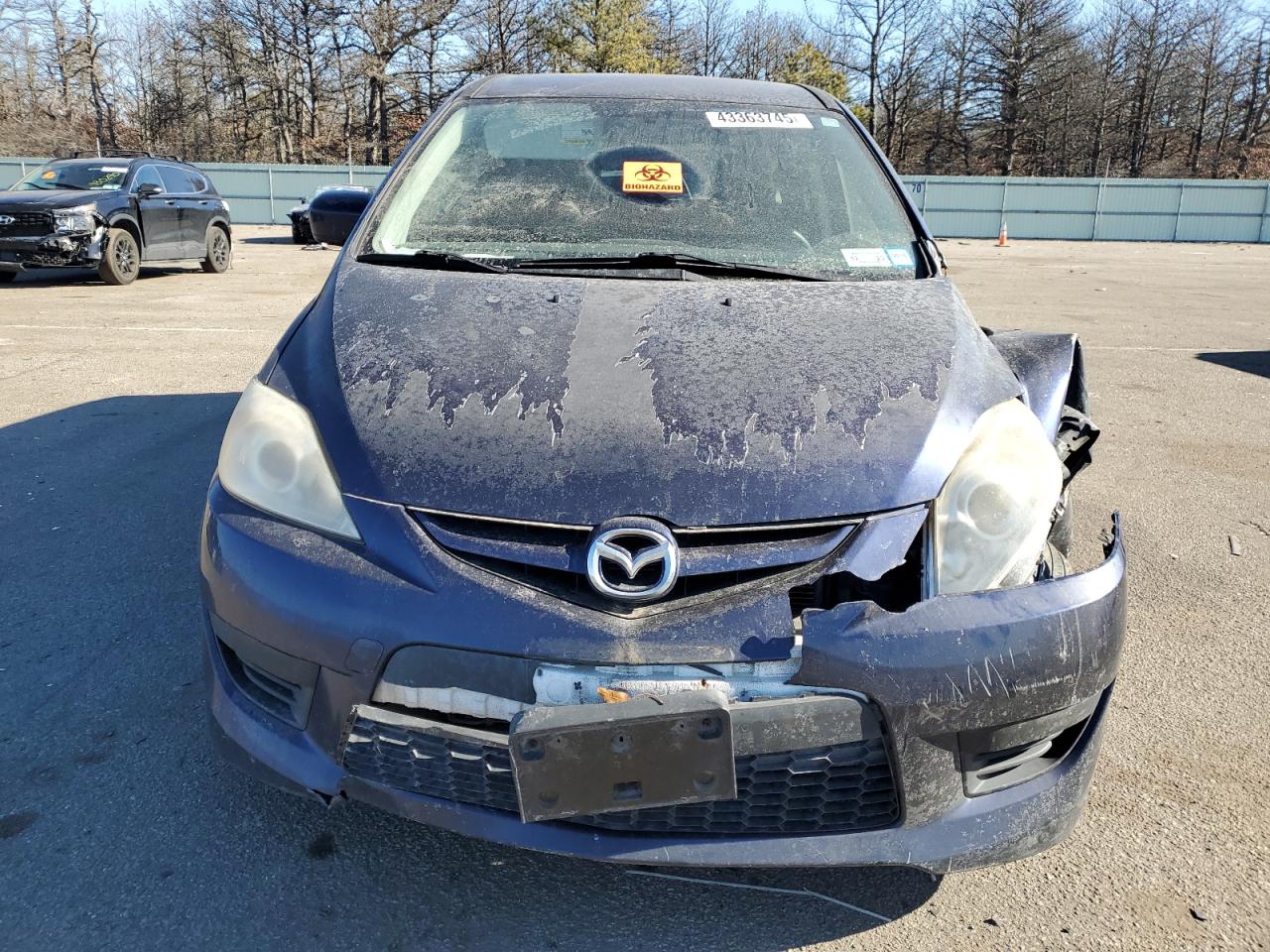 2010 Mazda 5 VIN JM1CR2WLXA0383110 Copart auction photo, front end / minor dent/scratches damage thumbnail 5
