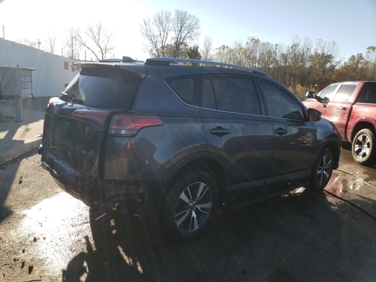 2017 Toyota RAV 4 VIN JTMWFREV1HD093763 Copart auction photo, rear end damage thumbnail 3