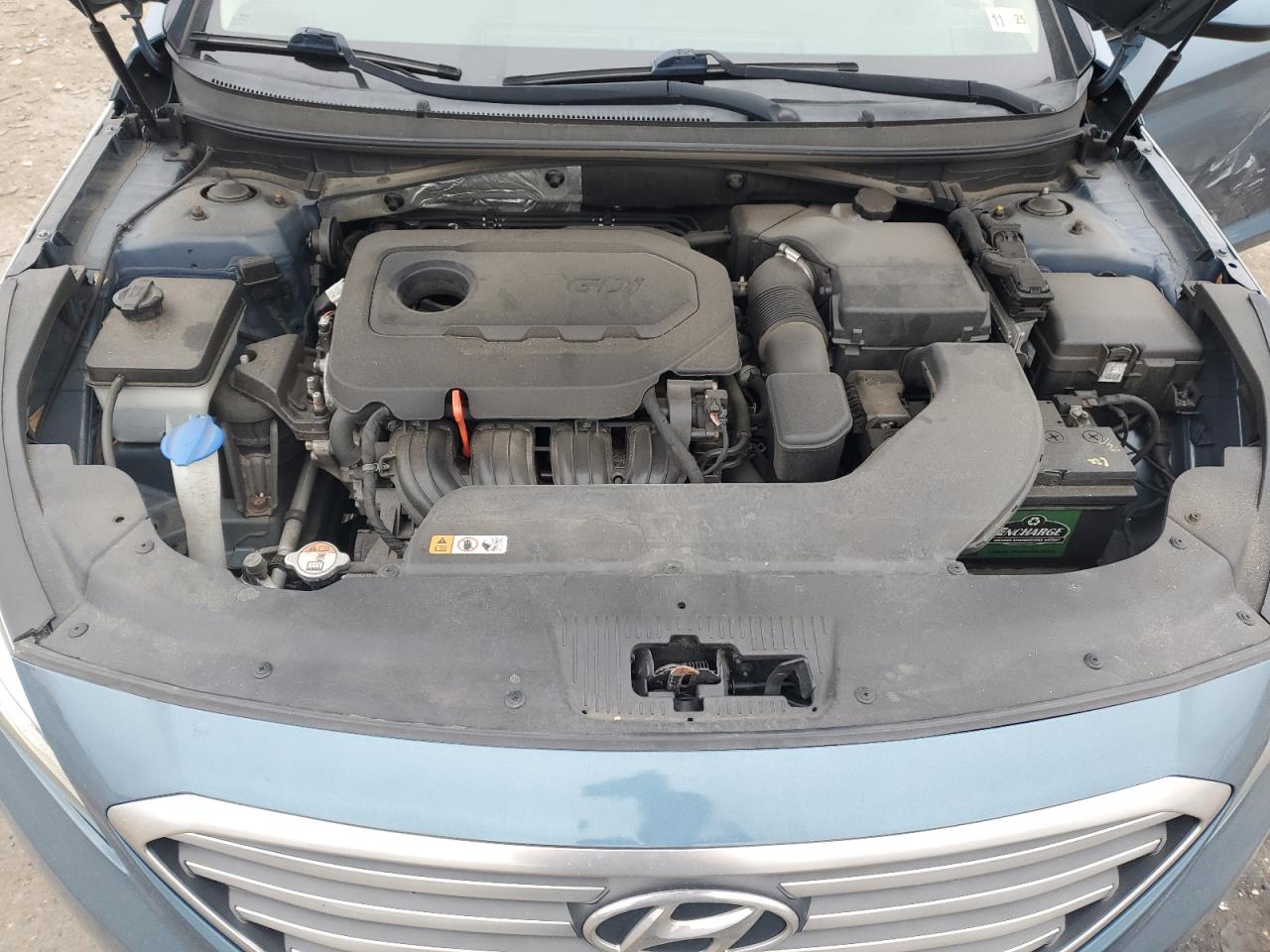 2015 Hyundai Sonata VIN 5NPE24AF2FH198649 Copart auction photo, side / rear end damage thumbnail 11