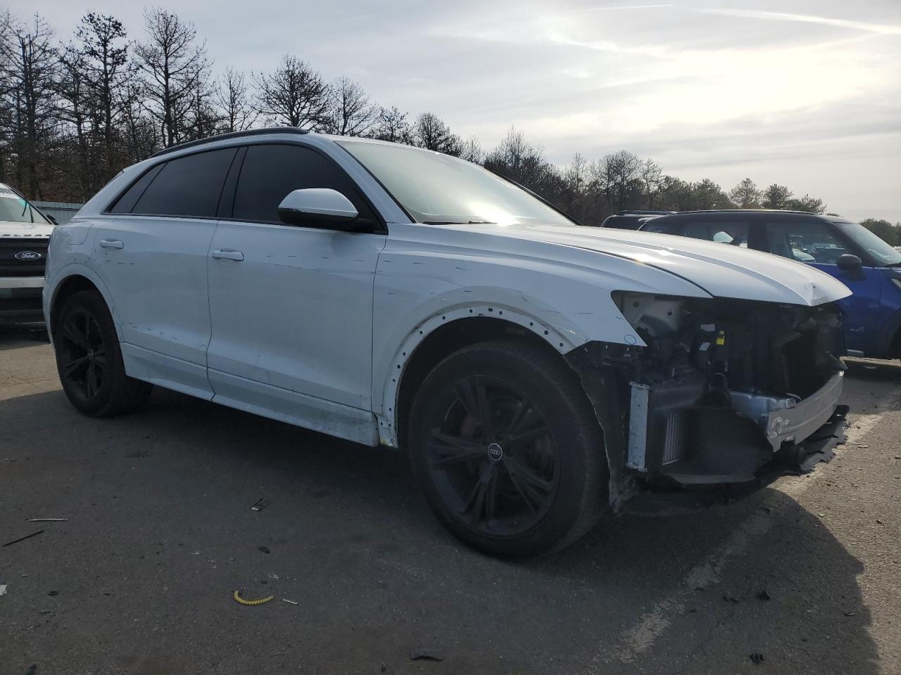 2022 Audi Q8 VIN WA1BVBF1XND010860 Copart auction photo, front end / minor dent/scratches damage thumbnail 4