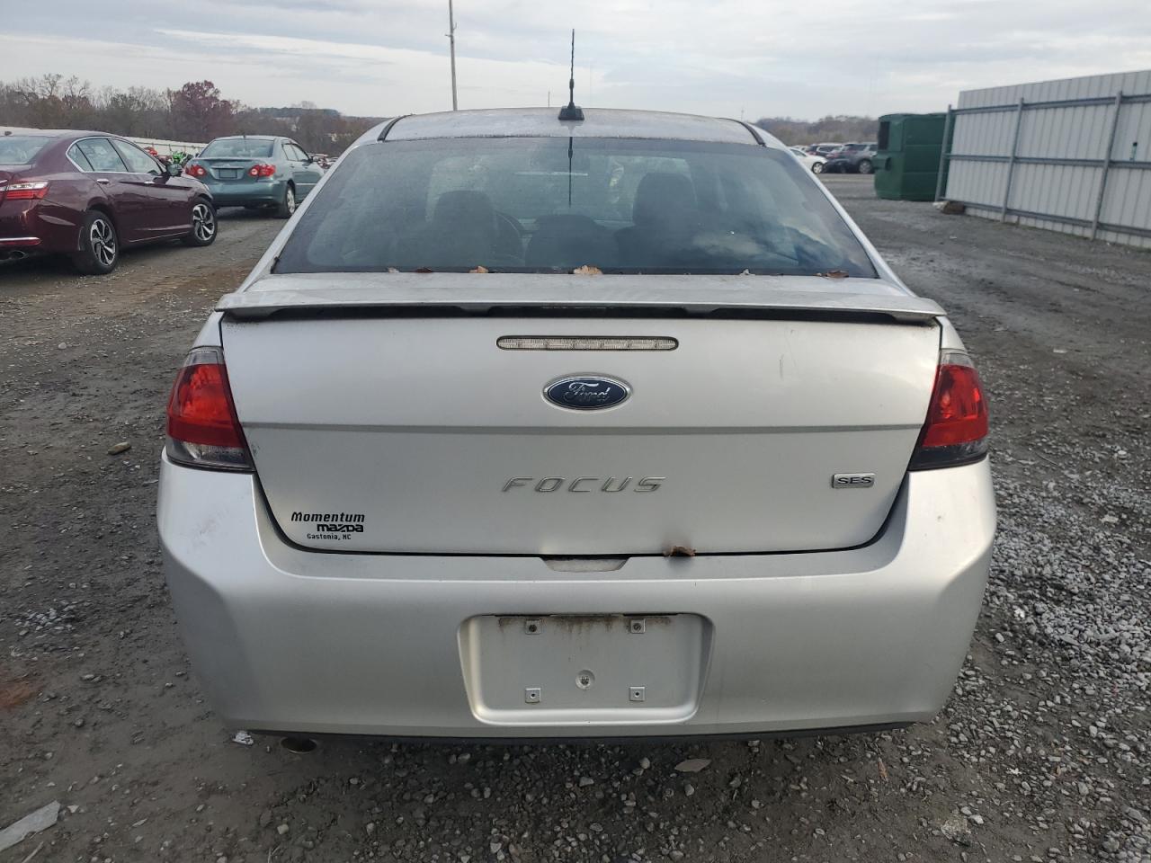 2011 Ford Focus VIN 1FAHP3GN1BW130845 Copart auction photo, rear end / minor dent/scratches damage thumbnail 6