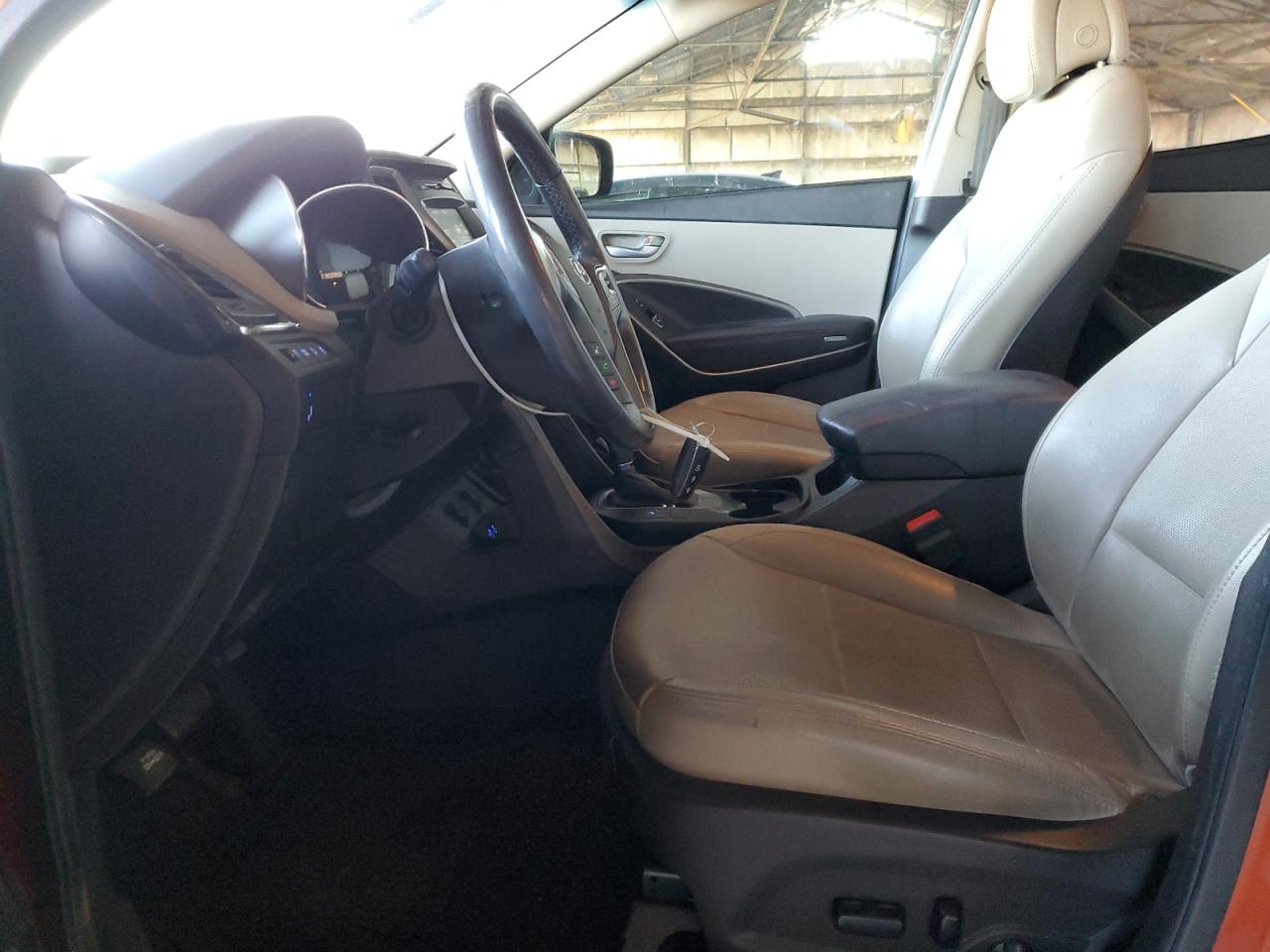2017 Hyundai Santa Fe VIN 5XYZU3LB4HG386678 Copart auction photo, undercarriage / all over damage thumbnail 7
