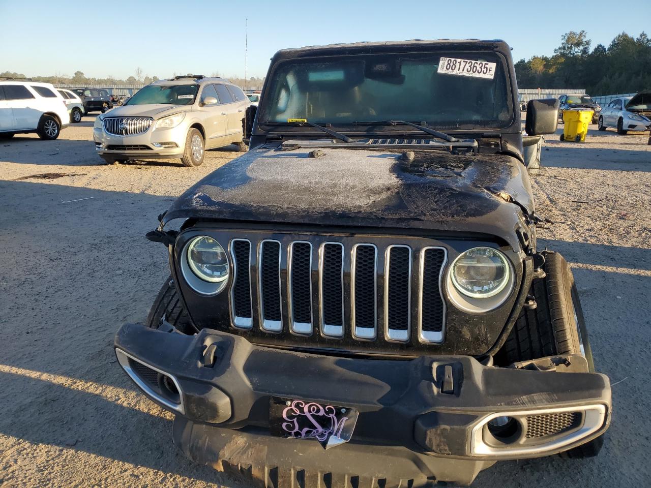 2021 Jeep Wrangler VIN 1C4HJXEN9MW523873 Copart auction photo, all over damage thumbnail 5