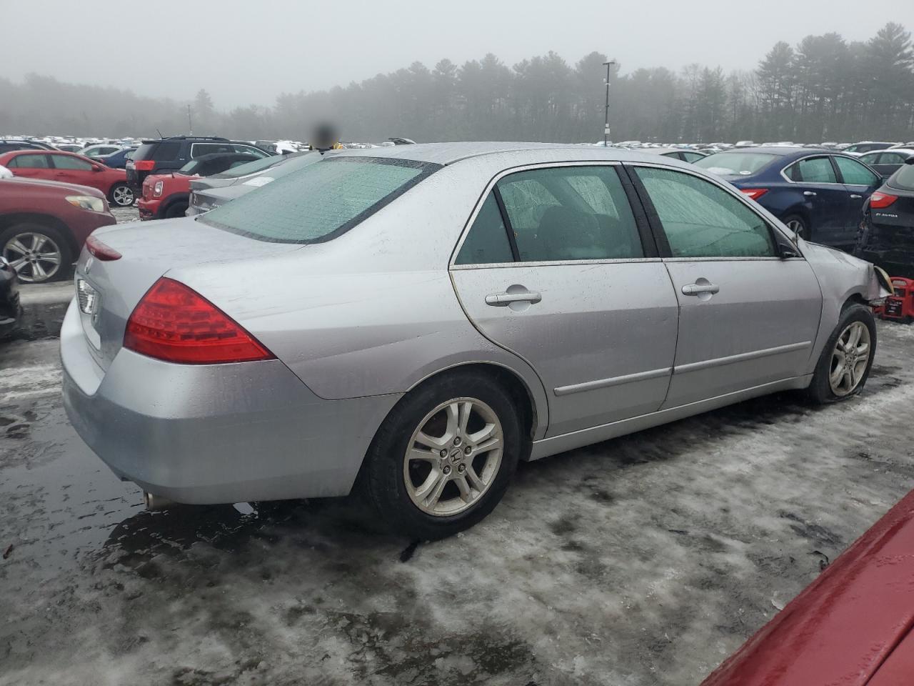 2007 Honda Accord VIN 1HGCM563X7A192825 Copart auction photo, front end damage thumbnail 3