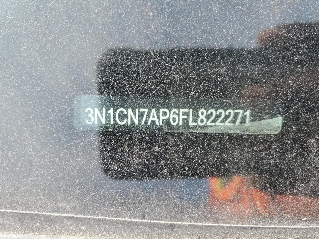 2015 Nissan Versa VIN 3N1CN7AP6FL822271 Copart auction photo, side damage thumbnail 12
