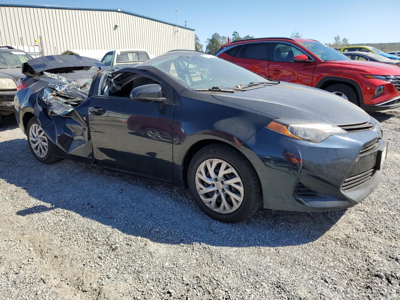 2018 Toyota Corolla VIN 2T1BURHE5JC048800 Copart auction photo, top/roof / rear end damage thumbnail 4