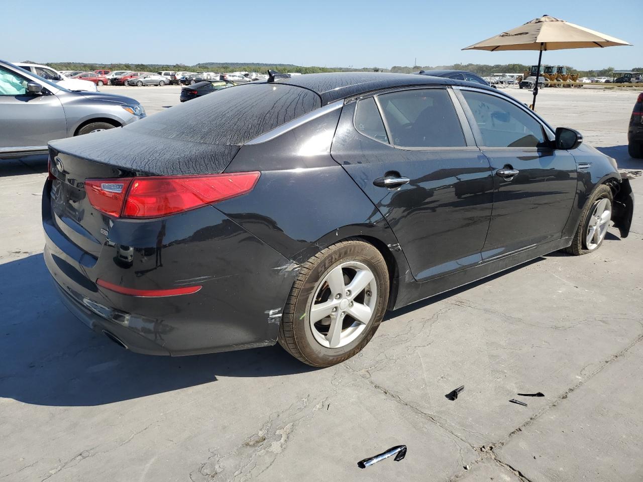 2015 KIA Optima VIN 5XXGM4A78FG488840 Copart auction photo, all over damage thumbnail 3