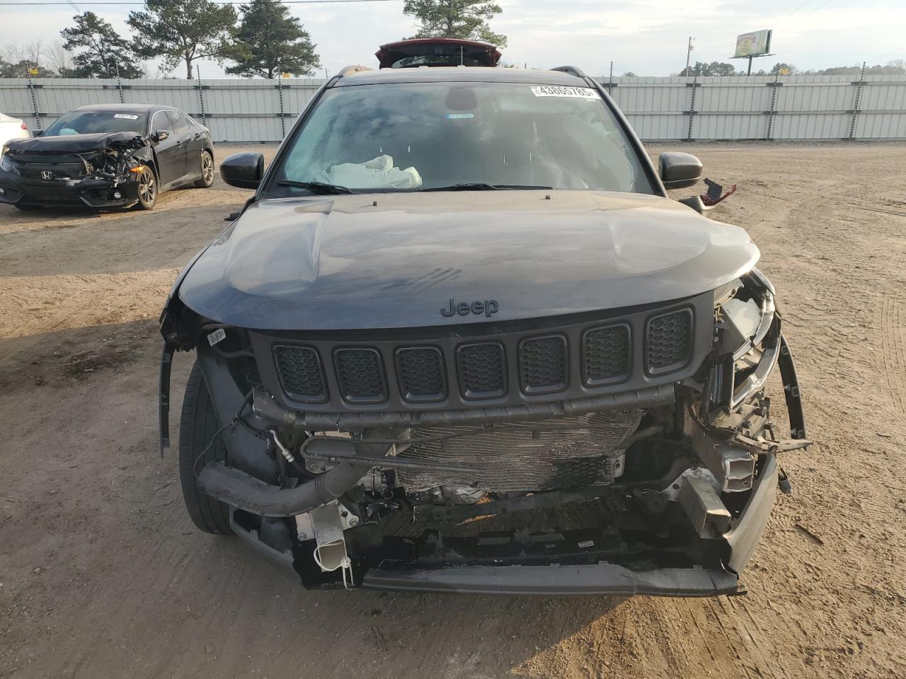 2020 Jeep Compass VIN 3C4NJCBB3LT205774 Copart auction photo, front end damage thumbnail 5