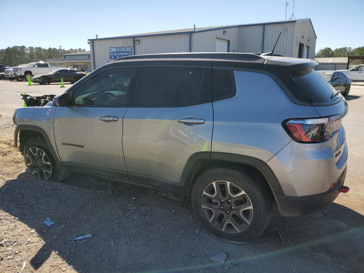 2021 Jeep Compass VIN 3C4NJDDB0MT594281 Copart auction photo, front end damage thumbnail 2