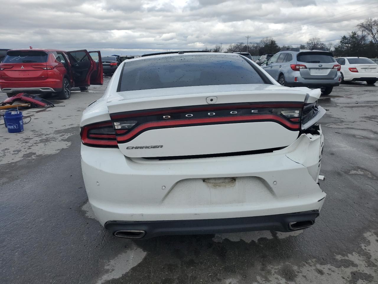 2020 Dodge Charger VIN 2C3CDXBG7LH140409 Copart auction photo, front end / rear end damage thumbnail 6
