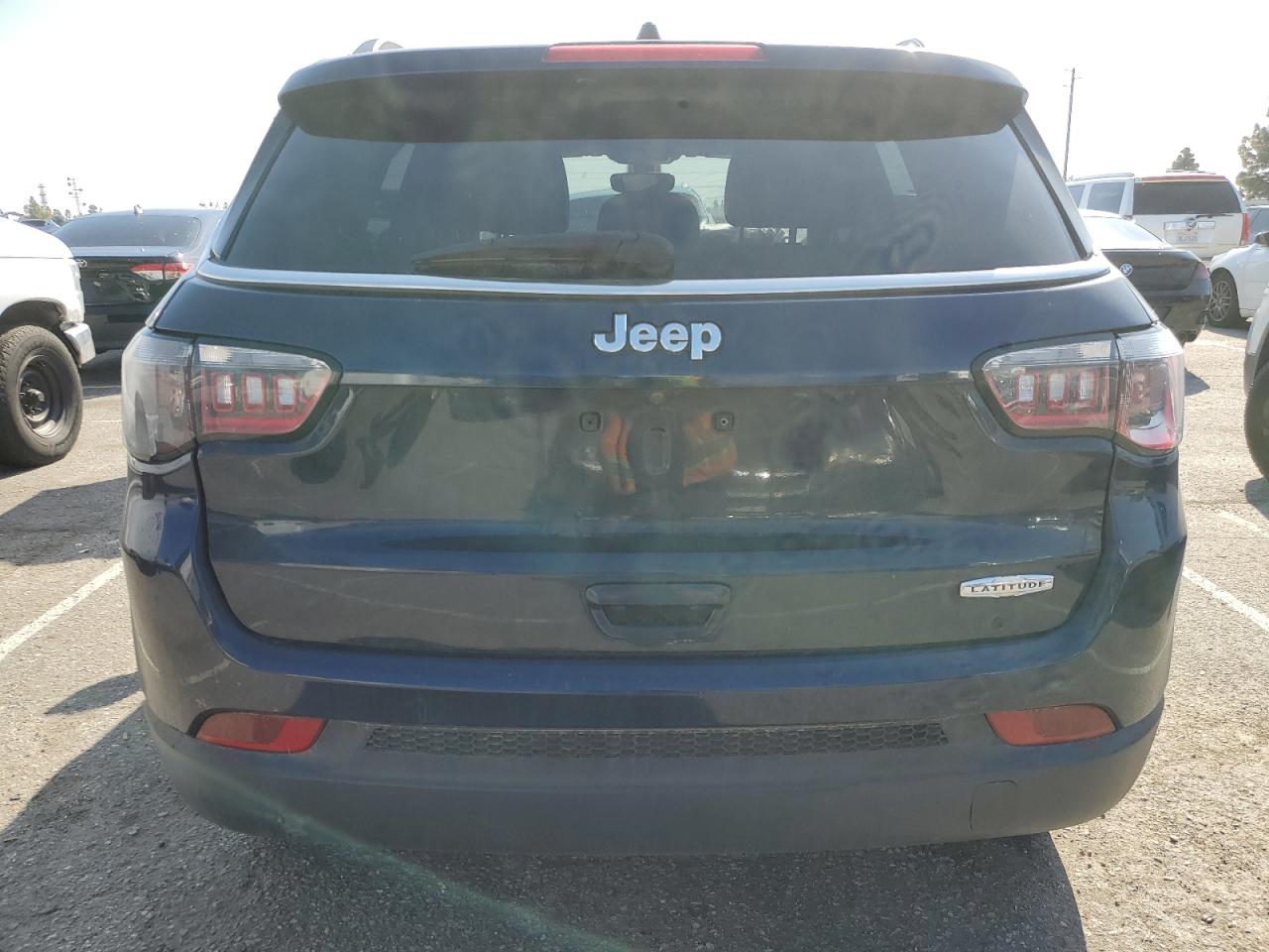 2020 Jeep Compass VIN 3C4NJCBB4LT105392 Copart auction photo, front end / side damage thumbnail 6