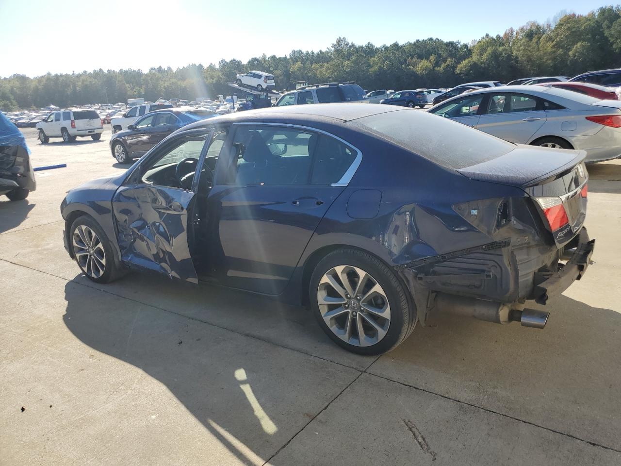 2015 Honda Accord VIN 1HGCR2F54FA010536 Copart auction photo, front end / all over damage thumbnail 2
