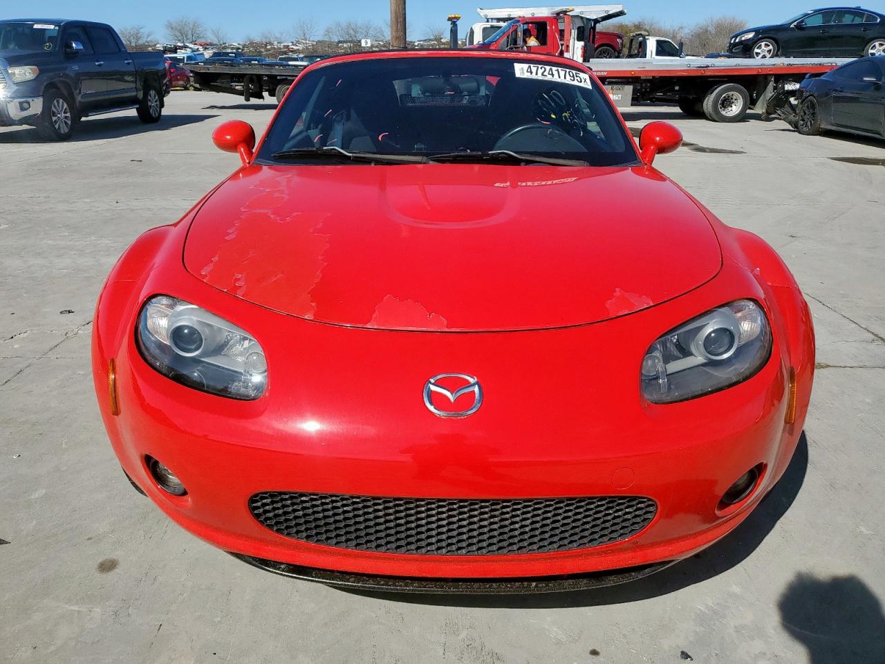 2006 Mazda MX-5 VIN JM1NC25F860107442 Copart auction photo, side / rear end damage thumbnail 5