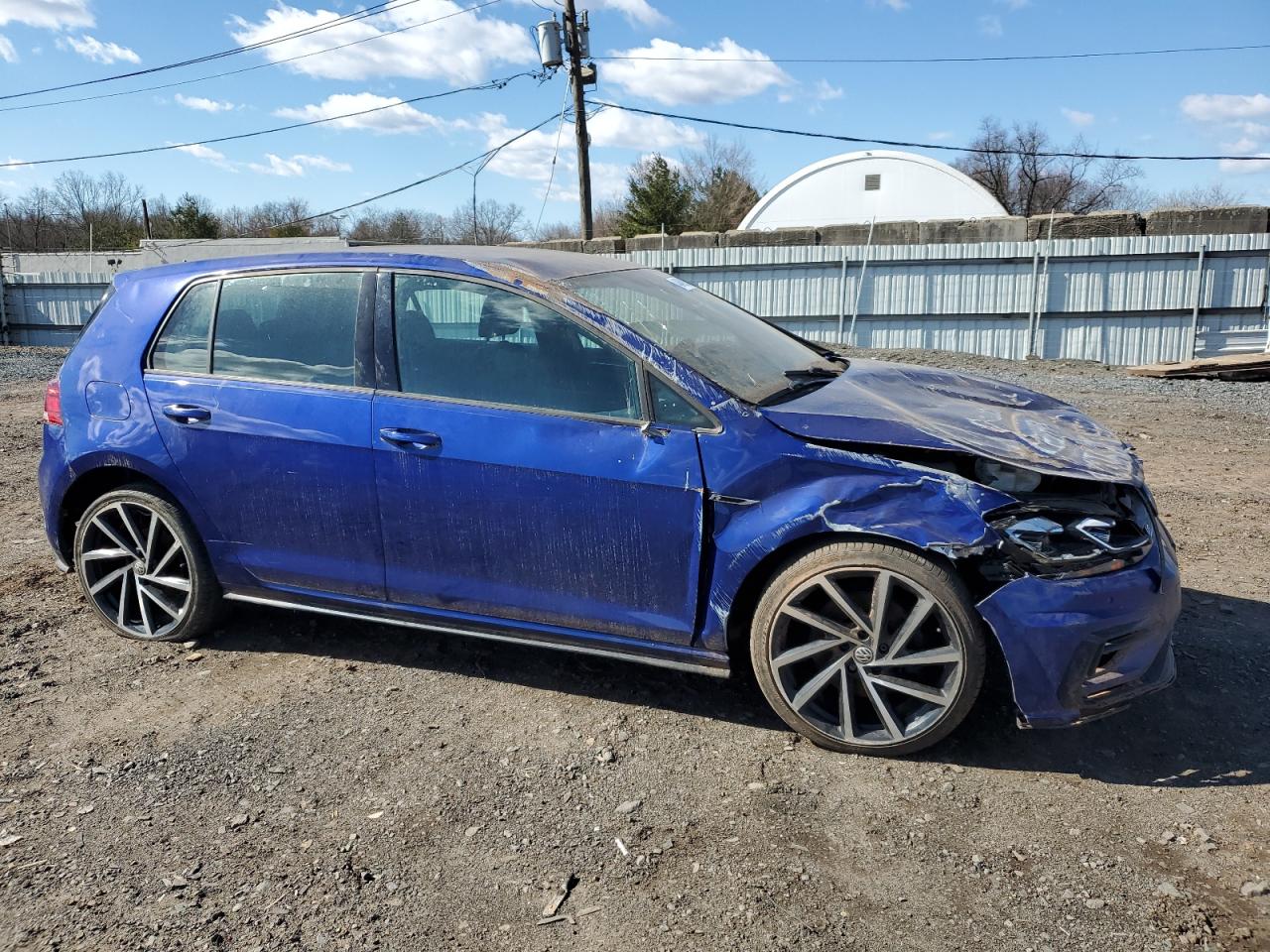 2019 Volkswagen Golf VIN WVWVA7AU5KW209764 Copart auction photo, stripped / all over damage thumbnail 4
