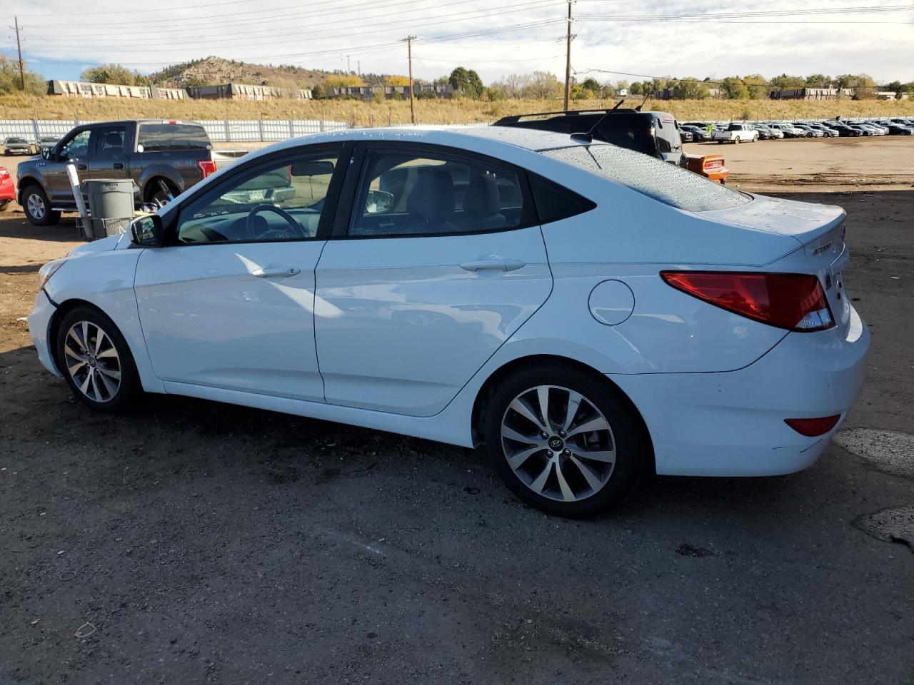 2017 Hyundai Accent VIN KMHCT4AE2HU341728 Copart auction photo, side damage thumbnail 2