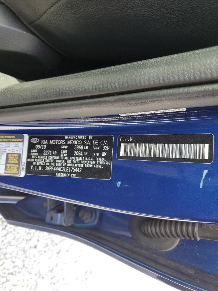 2020 KIA Forte VIN 3KPF44AC2LE175442 Copart auction photo, all over damage thumbnail 14