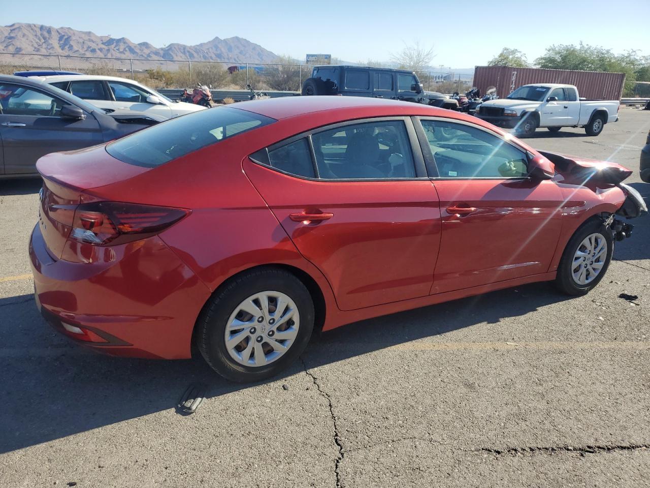 2019 Hyundai Elantra VIN 5NPD74LFXKH458316 Copart auction photo, front end damage thumbnail 3