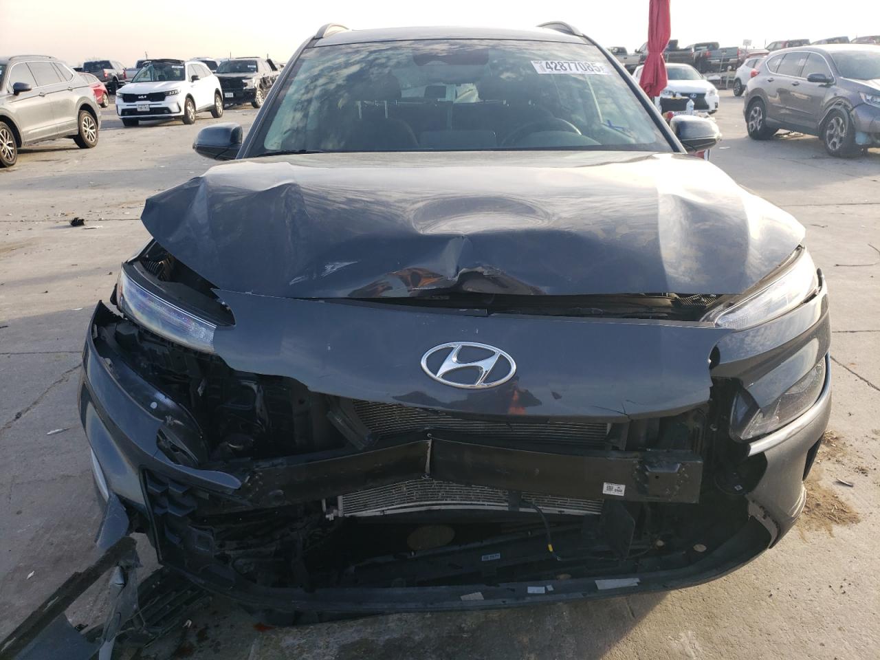 2023 Hyundai Kona VIN KM8K32AB9PU003375 Copart auction photo, front end damage thumbnail 5