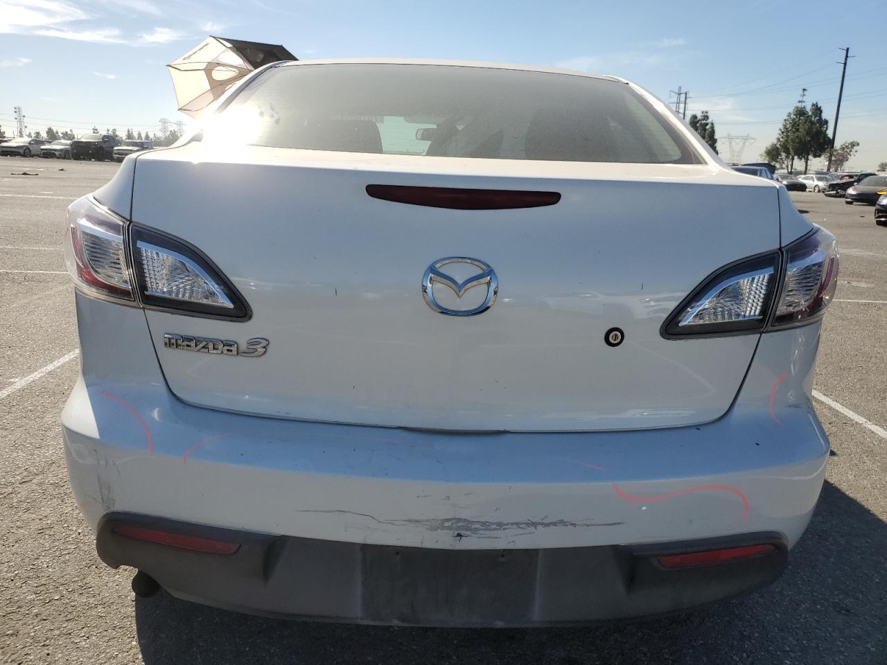 2010 Mazda 3 VIN JM1BL1SG2A1270911 Copart auction photo, front end / side damage thumbnail 6