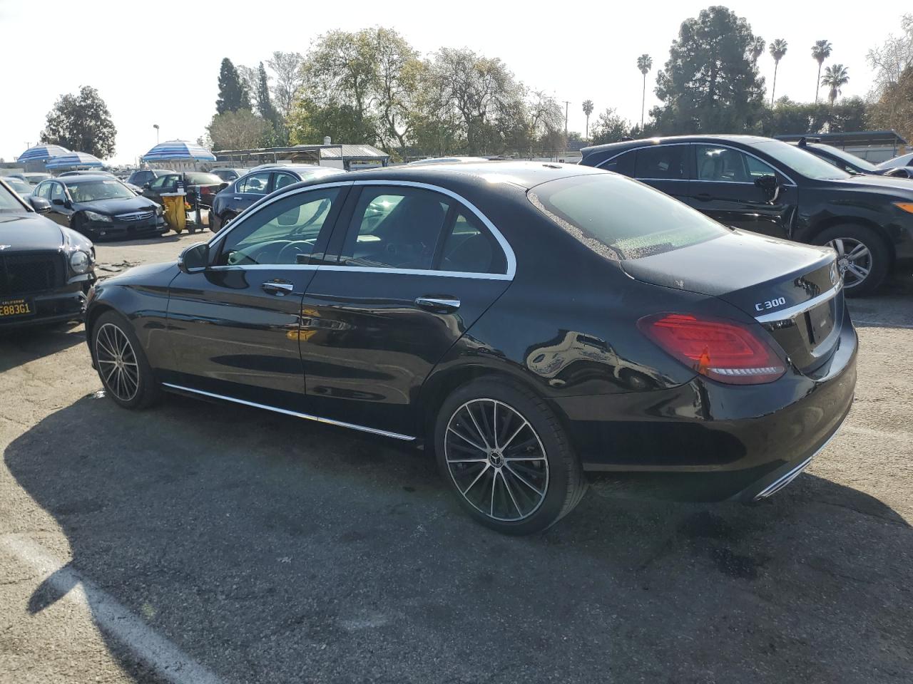 2020 Mercedes-Benz C-klasse VIN WDDWF8DB4LR525698 Copart auction photo, undercarriage damage thumbnail 2