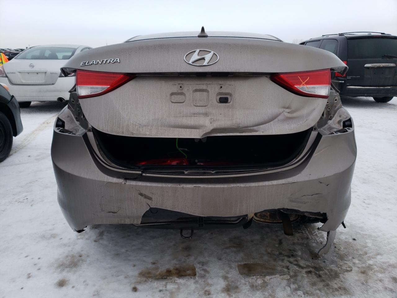 2012 Hyundai Elantra VIN 5NPDH4AE7CH064734 Copart auction photo, rear end / side damage thumbnail 6