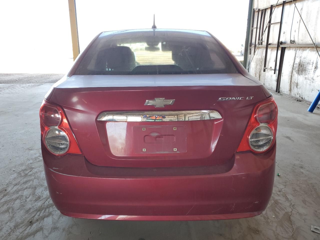 2014 Chevrolet Sonic VIN 1G1JC5SG9E4202668 Copart auction photo, side damage thumbnail 6
