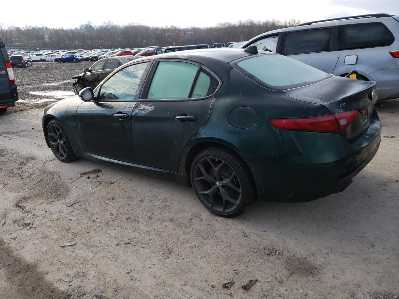 2020 Alfa Romeo Giulia VIN ZARFANBN2L7629435 Copart auction photo, all over damage thumbnail 2
