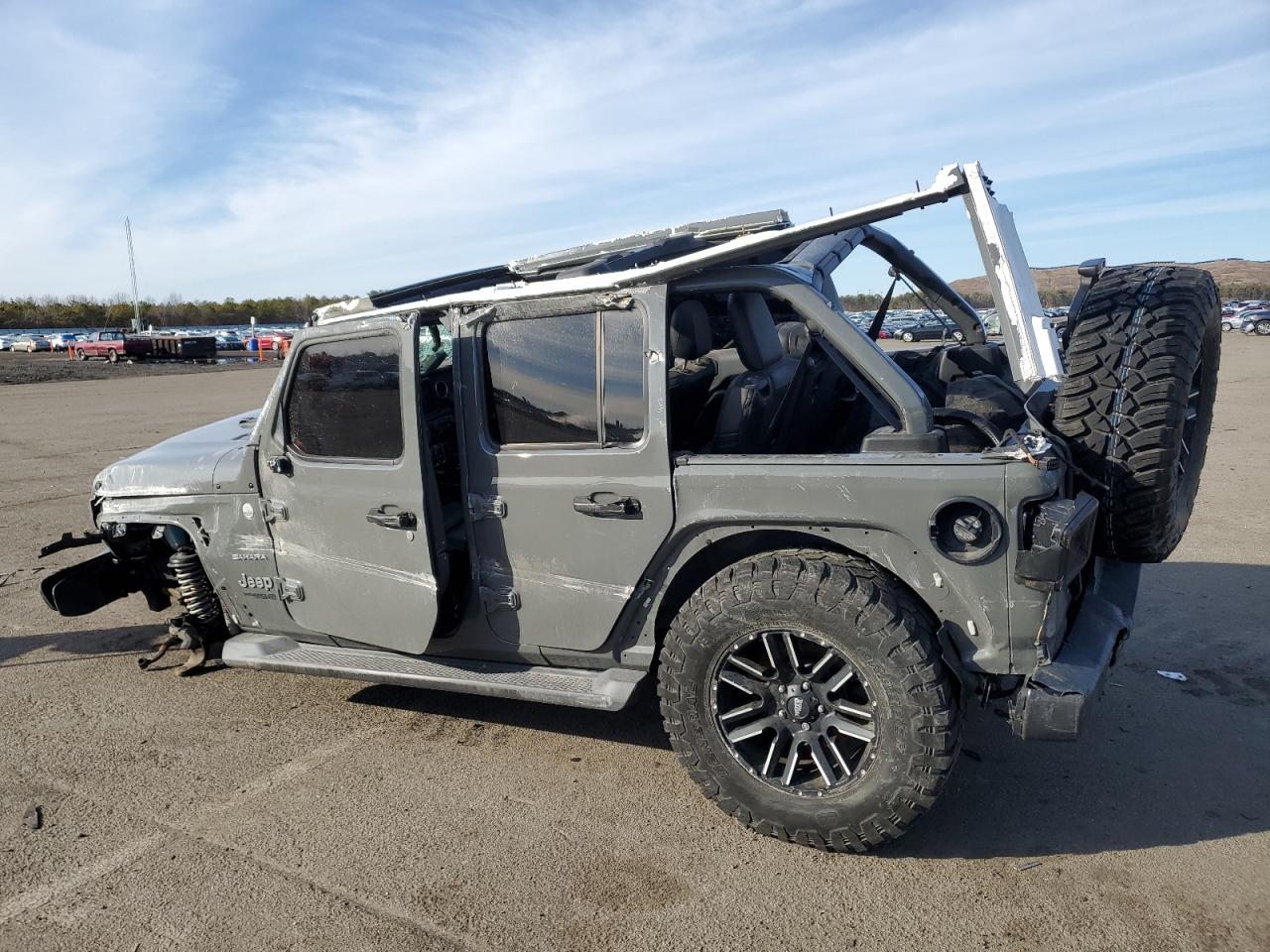 2019 Jeep Wrangler VIN 1C4HJXEG7KW573265 Copart auction photo, rollover damage thumbnail 2