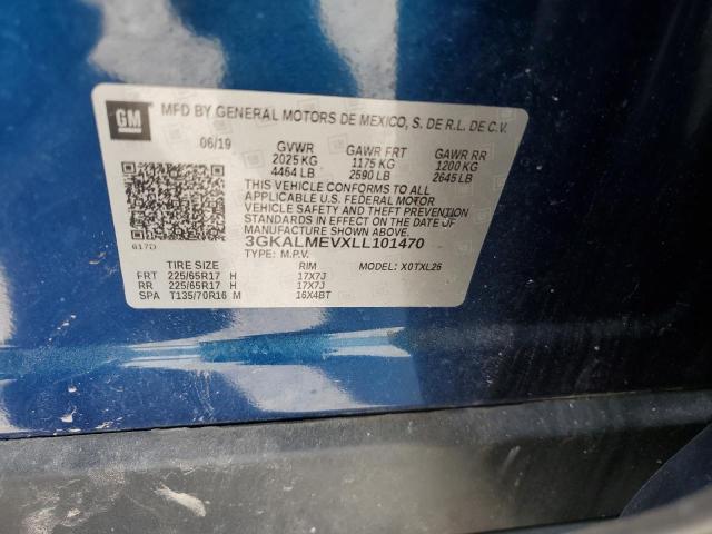 2020 GMC Terrain VIN 3GKALMEVXLL101470 Copart auction photo, rear end / side damage thumbnail 14