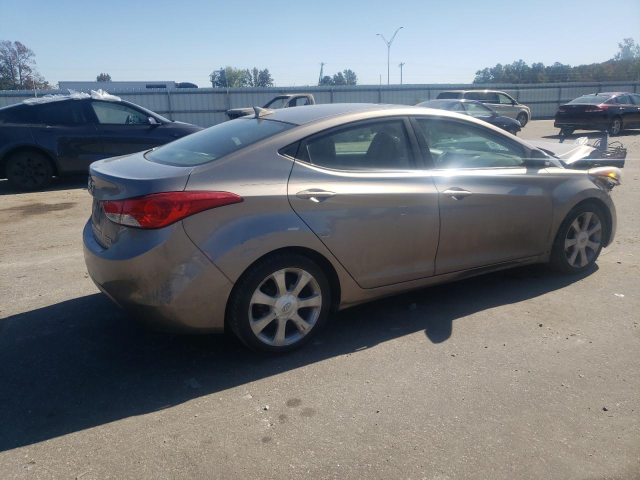 2012 Hyundai Elantra VIN 5NPDH4AEXCH081396 Copart auction photo, front end damage thumbnail 3